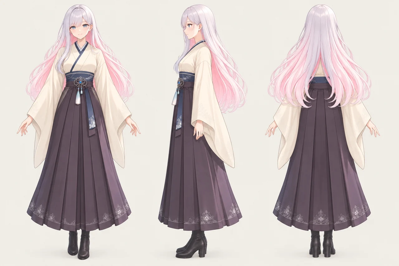 Ⅰ Identity — Front, side and back, face detail, colour list and ID page